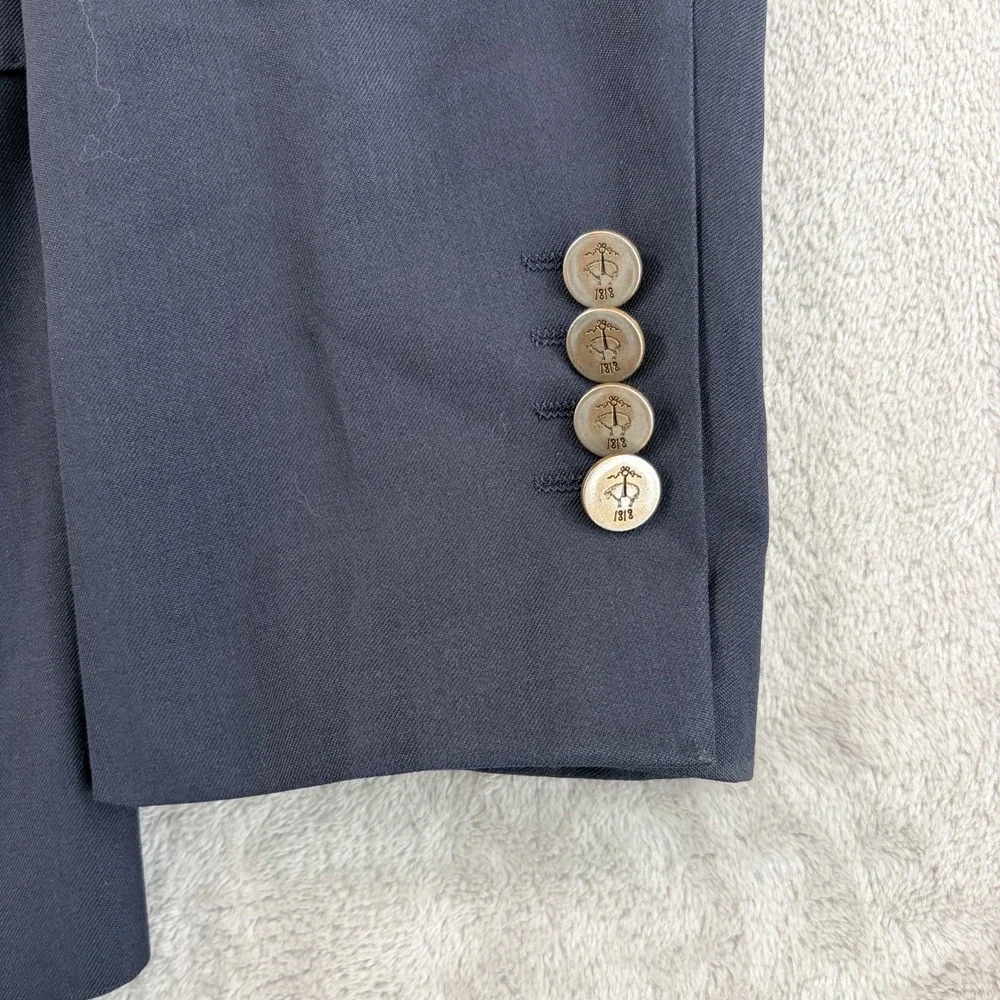 Brooks Brothers Red Fleece Blazer in Navy Wool Marzotto Italian Fabric Men 38R